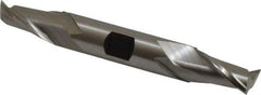 Hertel - 31/64", 13/16" LOC, 1/2" Shank Diam, 3-3/4" OAL, 2 Flute, High Speed Steel Square End Mill - Double End, Uncoated, Spiral Flute, 30° Helix, Centercutting, Right Hand Cut, Right Hand Flute - Eagle Tool & Supply