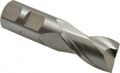 Hertel - 29/32", 1-1/2" LOC, 7/8" Shank Diam, 3-1/2" OAL, 2 Flute, High Speed Steel Square End Mill - Single End, Uncoated, Centercutting - Eagle Tool & Supply