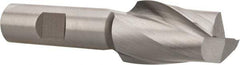 Hertel - 15/16", 1-1/2" LOC, 5/8" Shank Diam, 3-5/8" OAL, 2 Flute, High Speed Steel Square End Mill - Single End, Uncoated, Spiral Flute, 30° Helix, Centercutting, Right Hand Cut, Right Hand Flute - Eagle Tool & Supply