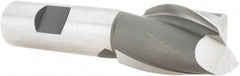 Hertel - 1", 1-1/2" LOC, 3/4" Shank Diam, 3-3/4" OAL, 2 Flute, High Speed Steel Square End Mill - Single End, Uncoated, Spiral Flute, 30° Helix, Centercutting, Right Hand Cut, Right Hand Flute - Eagle Tool & Supply