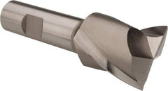 Hertel - 1-3/8", 1-1/2" LOC, 3/4" Shank Diam, 3-7/8" OAL, 2 Flute, High Speed Steel Square End Mill - Single End, Uncoated, Spiral Flute, 30° Helix, Centercutting, Right Hand Cut, Right Hand Flute - Eagle Tool & Supply