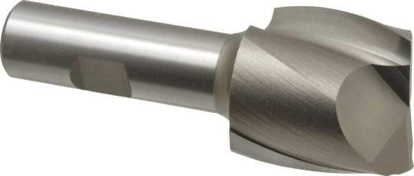 Hertel - 1-1/2", 1-1/2" LOC, 3/4" Shank Diam, 3-7/8" OAL, 2 Flute, High Speed Steel Square End Mill - Single End, Uncoated, Spiral Flute, 30° Helix, Centercutting, Right Hand Cut, Right Hand Flute - Eagle Tool & Supply