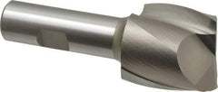 Hertel - 1-1/2", 1-1/2" LOC, 3/4" Shank Diam, 3-7/8" OAL, 2 Flute, High Speed Steel Square End Mill - Single End, Uncoated, Spiral Flute, 30° Helix, Centercutting, Right Hand Cut, Right Hand Flute - Eagle Tool & Supply