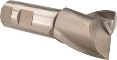 Hertel - 1-1/2", 1-5/8" LOC, 1" Shank Diam, 4-1/8" OAL, 2 Flute, High Speed Steel Square End Mill - Single End, Uncoated, Spiral Flute, 30° Helix, Centercutting, Right Hand Cut, Right Hand Flute - Eagle Tool & Supply