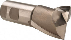 Hertel - 1-3/4", 1-5/8" LOC, 1-1/4" Shank Diam, 4-1/8" OAL, 2 Flute, High Speed Steel Square End Mill - Single End, Uncoated, Spiral Flute, 30° Helix, Centercutting, Right Hand Cut, Right Hand Flute - Eagle Tool & Supply