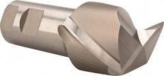Hertel - 2", 1-5/8" LOC, 1-1/4" Shank Diam, 4-1/8" OAL, 2 Flute, High Speed Steel Square End Mill - Single End, Uncoated, Spiral Flute, 30° Helix, Centercutting, Right Hand Cut, Right Hand Flute - Eagle Tool & Supply