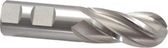Hertel - 1" Diam, 2" LOC, 4 Flute Cobalt Ball End Mill - Uncoated, Single End, 4-1/2" OAL, 1" Shank Diam, Spiral Flute - Eagle Tool & Supply