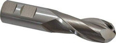 Hertel - 7/8" Diam, 2" LOC, 2 Flute High Speed Steel Ball End Mill - Uncoated, Single End, 4-1/4" OAL, 7/8" Shank Diam, Spiral Flute - Eagle Tool & Supply