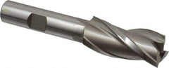 Hertel - 3/4", 1-5/8" LOC, 1/2" Shank Diam, 3-5/8" OAL, 3 Flute, High Speed Steel Square End Mill - Single End, Uncoated, Centercutting - Eagle Tool & Supply