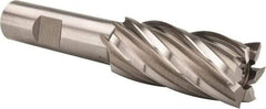 Hertel - 7/8", 1-7/8" LOC, 5/8" Shank Diam, 4" OAL, 6 Flute, High Speed Steel Square End Mill - Single End, Uncoated, Spiral Flute, 30° Helix, Right Hand Cut, Right Hand Flute - Eagle Tool & Supply