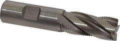 Hertel - 3/4" Diam, Fine Pitch, 1-5/8" LOC, 4 Flute Cobalt Roughing Square End Mill - Uncoated, 3-3/4" OAL, 3/4" Shank Diam, Single End, Centercutting, 30° Helix - Eagle Tool & Supply