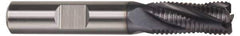 Hertel - 3/4" Diam, Fine Pitch, 4" LOC, 4 Flute Cobalt Roughing Square End Mill - TiCN Finish, 6-1/4" OAL, 3/4" Shank Diam, Single End, 30° Helix - Eagle Tool & Supply