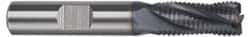 Niagara Cutter - 3/4" Diam, Fine Pitch, 1-1/4" LOC, 4 Flute Cobalt Roughing Square End Mill - TiCN Finish, 3-1/2" OAL, 3/4" Shank Diam, Single End, 30° Helix - Eagle Tool & Supply