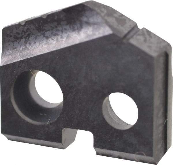 Allied Machine and Engineering - 13/32" Diam x 3/32" Thick, Seat Code Y, 132° Included Angle Spade Drill Insert - TiAlN Coated, Carbide, Grade K20, Series T-A - Eagle Tool & Supply