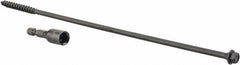 Value Collection - 1/4", 10" OAL, Hex Head Wood Screw - Steel - Eagle Tool & Supply