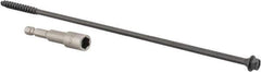 Value Collection - 1/4", 10" OAL, Hex Head Wood Screw - Steel - Eagle Tool & Supply