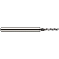 Harvey Tool - 0.095", 1/2" LOC, 1/8" Shank Diam, 2-1/2" OAL, 3 Flute Solid Carbide Square End Mill - Exact Industrial Supply