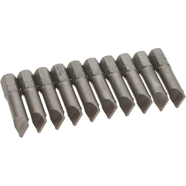 Wiha - Slotted Screwdriver Bits Reversible: NonReversible Blade Width (Inch): 5/16 - Eagle Tool & Supply