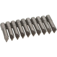 Wiha - Slotted Screwdriver Bits Reversible: NonReversible Blade Width (Inch): 5/16 - Eagle Tool & Supply