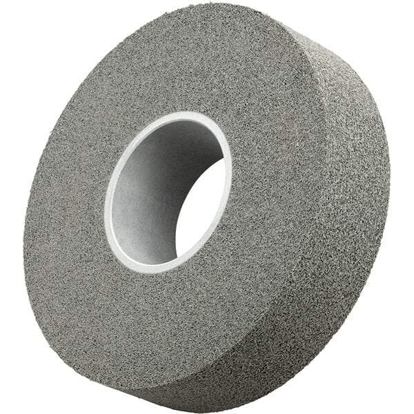 3M - 12" Diam, 1/2" Face Width, 5" Center Hole, Medium Grade, Silicon Carbide Deburring Wheel - Convolute, Density 8 Grade - Eagle Tool & Supply