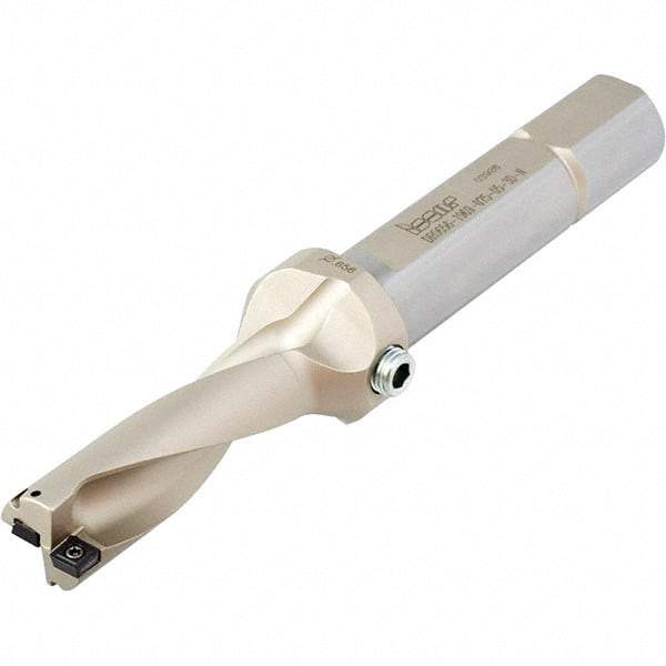 Iscar - 4-1/2" Max Drill Depth, 3xD, 1-1/2" Diam, Indexable Insert Drill - 2 Inserts, 1-1/2" Shank Diam, Straight Shank - Eagle Tool & Supply