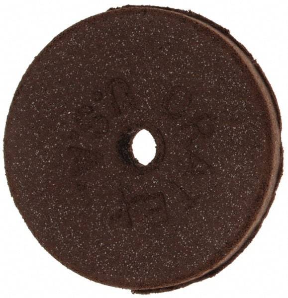Cratex - 7/8" Diam x 1/8" Hole x 1/8" Thick, Surface Grinding Wheel - Fine Grade, No Recess - Eagle Tool & Supply