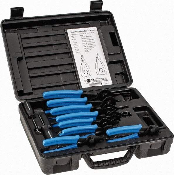 OTC - 10 Piece, Internal/External Snap Ring Pliers Set - For Use with All Vehicles - Eagle Tool & Supply