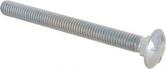Value Collection - 3/8-16 UNC 4" Length Under Head, Standard Square Neck, Carriage Bolt - Grade 5 Steel, Zinc-Plated Finish - Eagle Tool & Supply
