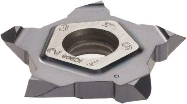 Iscar - PENTA24N3 MT Grade IC908, Threading Insert - TiAlN Finish, Carbide - Eagle Tool & Supply