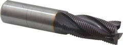 Guhring - 3/4" Diam, Fine Pitch, 1-5/8" LOC, 4 Flute Solid Carbide Roughing Square End Mill - FIREX Finish, 4" OAL, 3/4" Shank Diam, Single End, Centercutting - Eagle Tool & Supply