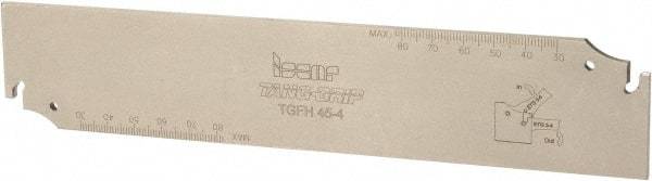 Iscar - 1.7717" Blade Height, 0.134" Blade Width, 8.858" OAL, Neutral Cut, Single End Indexable Cut-Off Blade - TGFH Blade, Tang-Grip Series - Eagle Tool & Supply