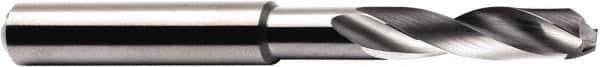Seco - 17/64" 140° Spiral Flute Solid Carbide Screw Machine Drill Bit - Multilayer TiAlN Finish, Right Hand Cut, 1.338" Flute Length, 3.11" OAL, Through Coolant - Eagle Tool & Supply