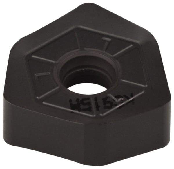 Kennametal - XNGJ535 GD Grade KCK15 Carbide Milling Insert - TiN/TiCN/Al2O3 Finish, 0.217" Thick, 5/8" Inscribed Circle, 1.6mm Corner Radius - Eagle Tool & Supply
