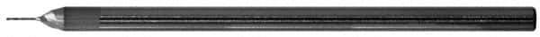 RobbJack - 1/64", 0.075" LOC, 1/8" Shank Diam, 2-1/2" OAL, 2 Flute, Solid Carbide Square End Mill - Single End, Diamond Finish, Spiral Flute, 30° Helix, Centercutting, Right Hand Cut, Series GM-202 - Eagle Tool & Supply