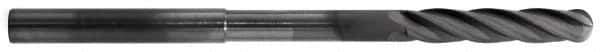 RobbJack - 3/16" Diam, 15/16" LOC, 4 Flute Solid Carbide Ball End Mill - Diamond Finish, Single End, 3" OAL, 3/16" Shank Diam - Eagle Tool & Supply