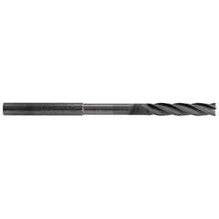RobbJack - 1/8", 5/8" LOC, 1/8" Shank Diam, 3" OAL, 4 Flute, Solid Carbide Square End Mill - Eagle Tool & Supply