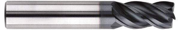 SGS - 5/8", 4 Flute, Single End, Solid Carbide, 0.04" Corner Radius End Mill - 5-1/2" OAL, Right Hand Flute, 3/4" LOC, Right Hand Cut, 3-1/4" Extended Reach - Eagle Tool & Supply