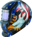 #41265 - Solar Powered Welding Helmet - Eagle/Flag - Replacement Lens: 4.5x3.5" Part # 41264 - Eagle Tool & Supply