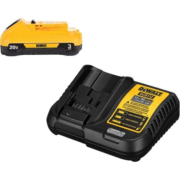 DeWALT - 20 Volt, 1 Battery Lithium-Ion Power Tool Charger - 30 min to 1 hr to Charge, 20 Volt MAX Batteries Power Source, Battery Included - Eagle Tool & Supply