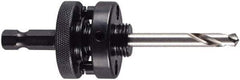 M.K. MORSE - 1-1/4 to 6" Tool Diam Compatibility, Hex Shank, High Speed Steel Integral Pilot Drill, Hole Cutting Tool Arbor - 3/8" Min Chuck, Hex Shank Cross Section, Quick-Change Attachment, For 1-1/4 to 6" Hole Saws - Eagle Tool & Supply