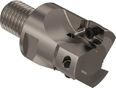 Seco - 40mm Cut Diam, 17mm Max Depth of Cut, 45mm OAL, Indexable Square Shoulder Slot Milling End Mill - M20 Modular Connection, 90° Lead Angle, Through Coolant, Series R217.69 - Eagle Tool & Supply
