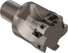 Seco - 40mm Cut Diam, 11mm Max Depth of Cut, 40mm OAL, Indexable Square Shoulder Slot Milling End Mill - M20 Modular Connection, 90° Lead Angle, Through Coolant, Series R217.69 - Eagle Tool & Supply
