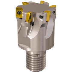 Seco - 40mm Cut Diam, 9mm Max Depth of Cut, 40mm OAL, Indexable Square Shoulder Slot Milling End Mill - M20 Modular Connection, 90° Lead Angle, Through Coolant, Series R217.69 - Eagle Tool & Supply
