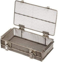 Marlin Steel Wire Products - 5-5/8" Deep, Rectangular Stainless Steel Mesh Basket - 11" Wide x 3-1/8" High - Eagle Tool & Supply