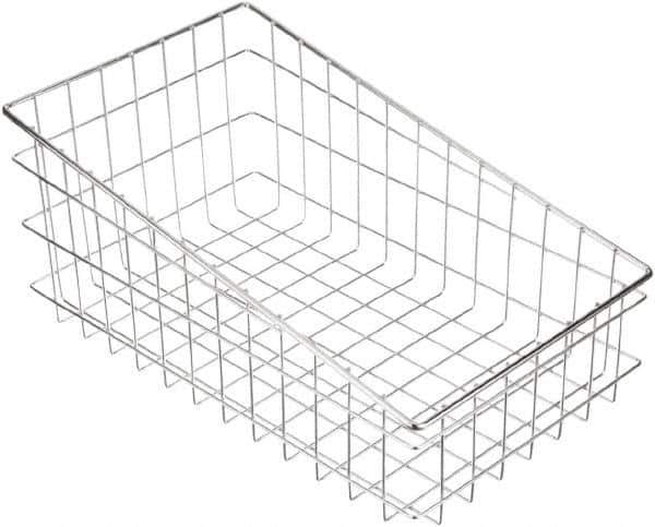 Marlin Steel Wire Products - 18-1/2" Deep, Rectangular Steel Wire Basket - 11" Wide x 8" High - Eagle Tool & Supply