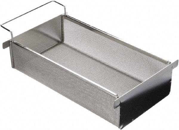 Marlin Steel Wire Products - 19.64" Deep, Rectangular Stainless Steel Mesh Basket - 8-1/4" Wide x 6" High - Eagle Tool & Supply