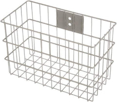 Marlin Steel Wire Products - 7" Deep, Rectangular Steel Wire Basket - 14" Wide x 9" High - Eagle Tool & Supply