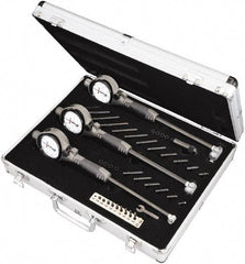 Starrett - 0.7" to 6" Dial Bore Gage Set - 0.0005" Graduation, 6" Gage, Hardened Tool Steel - Eagle Tool & Supply