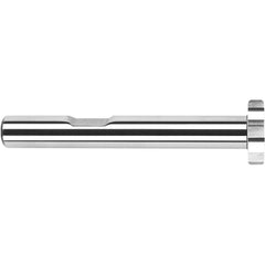 Harvey Tool - 1-1/2" Cut Diam, 3/8" Cut Width, 3/4" Shank, Straight-Tooth Woodruff Keyseat Cutter - Exact Industrial Supply