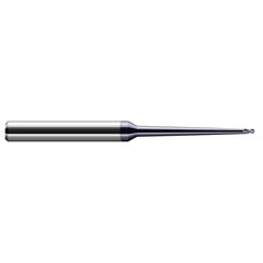 Harvey Tool - 1/4" Diam, 3/8" LOC, 2 Flute Solid Carbide Ball End Mill - Exact Industrial Supply